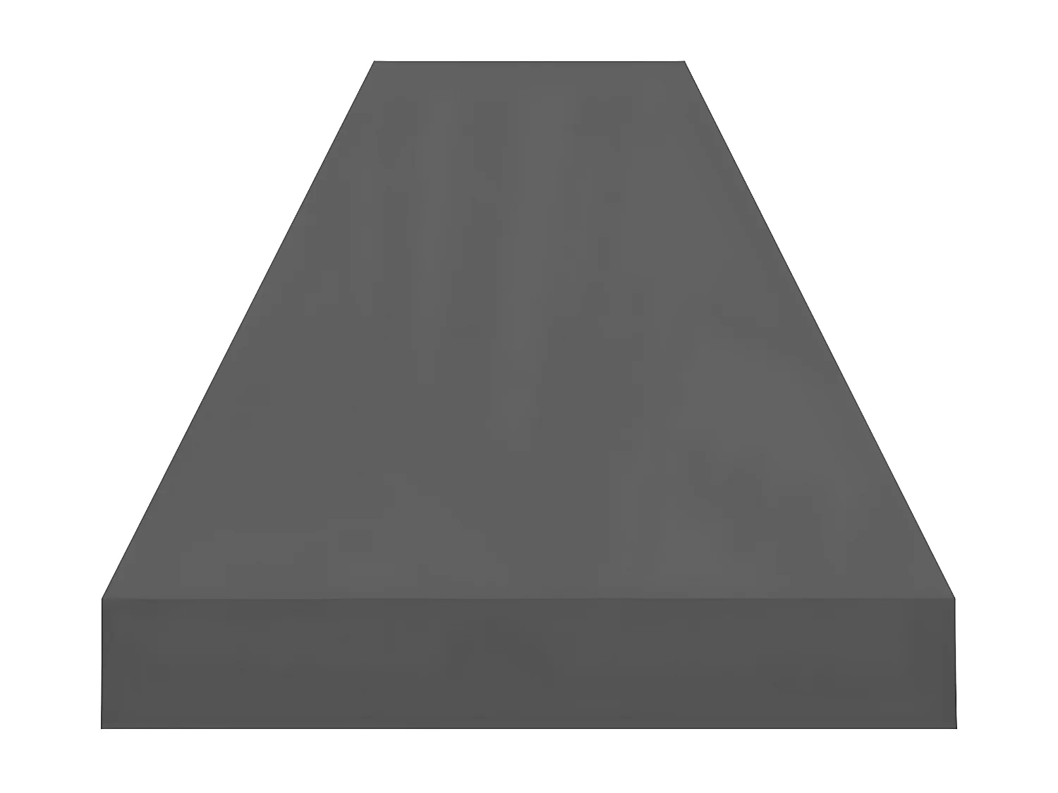 Wandschappen zwevend 2 st 120x23,5x3,8 cm MDF hoogglans grijs NL375685