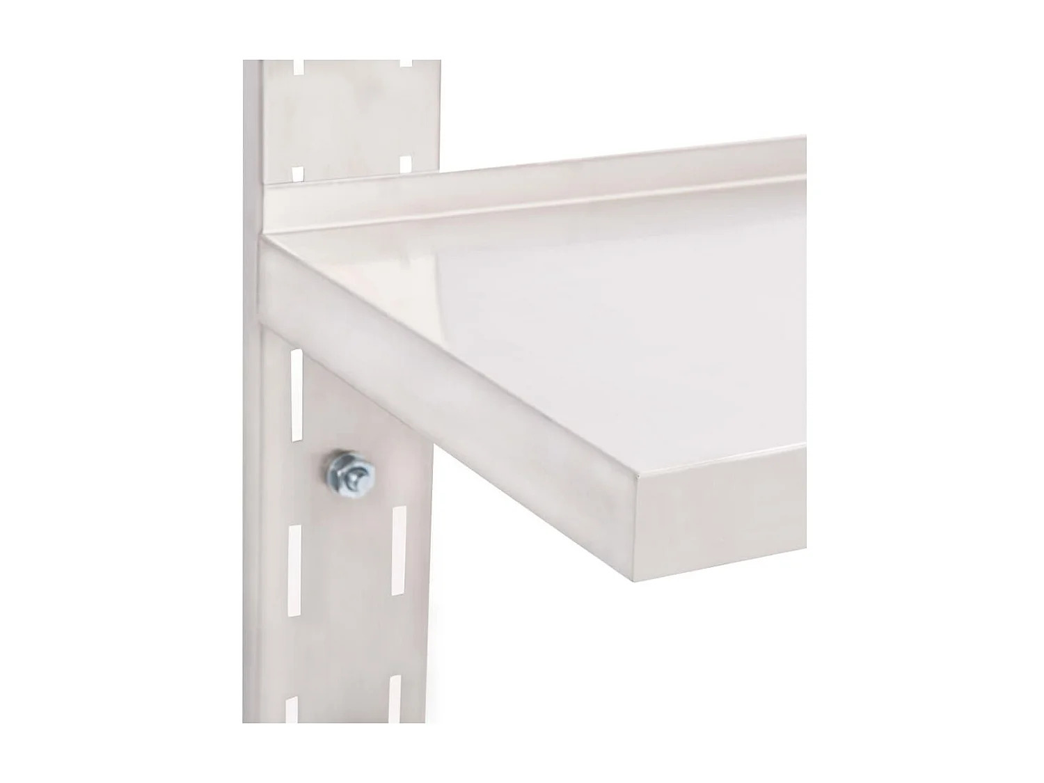 Étagère murale à 2 niveaux Acier inoxydable 100x30 cm OFR66545 BonneVie Meuble