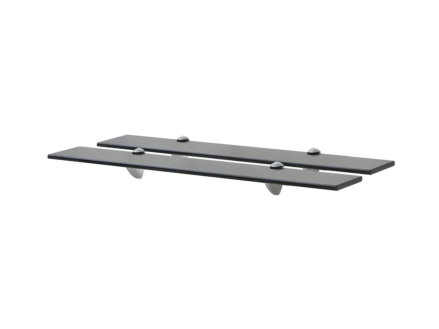 Étagères murales 2 pcs Verre 70 x 20 cm 8 mm OFR55119 BonneVie Meuble
