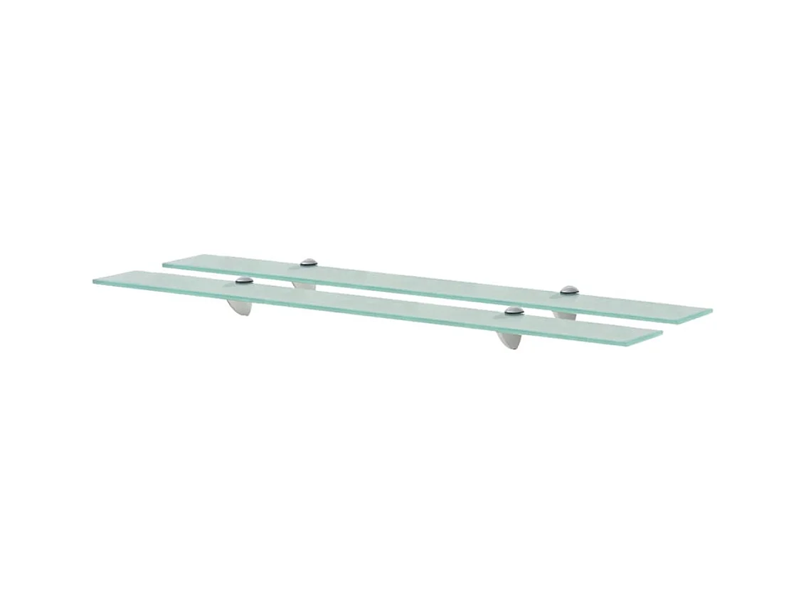 Étagères murales 2 pcs Verre 90 x 20 cm 8 mm OFR58284 BonneVie Meuble