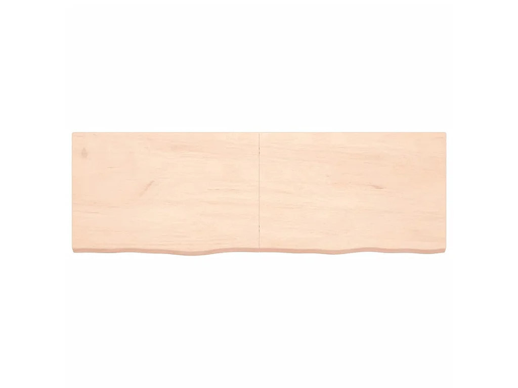 Wandschap 180x60x(2-6) cm onbehandeld massief eikenhout NL340003