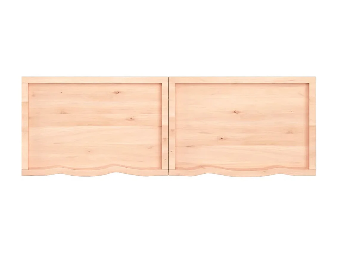 Wandschap 180x60x(2-6) cm onbehandeld massief eikenhout NL340003