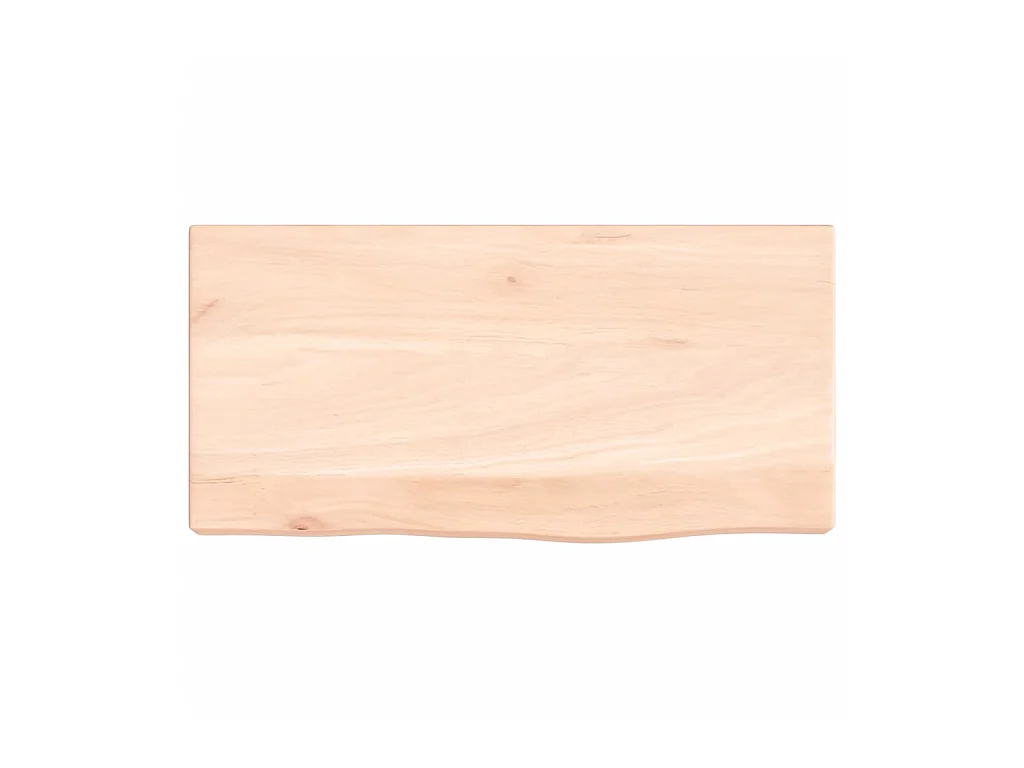 Étagère murale 40x20x4 cm bois de chêne massif non traité OFR10973 BonneVie Meuble