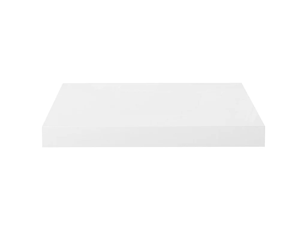 Étagère murale murale 4 pcs Blanc brillant 40x23x3,8 cm MDF OFR43577 BonneVie Meuble