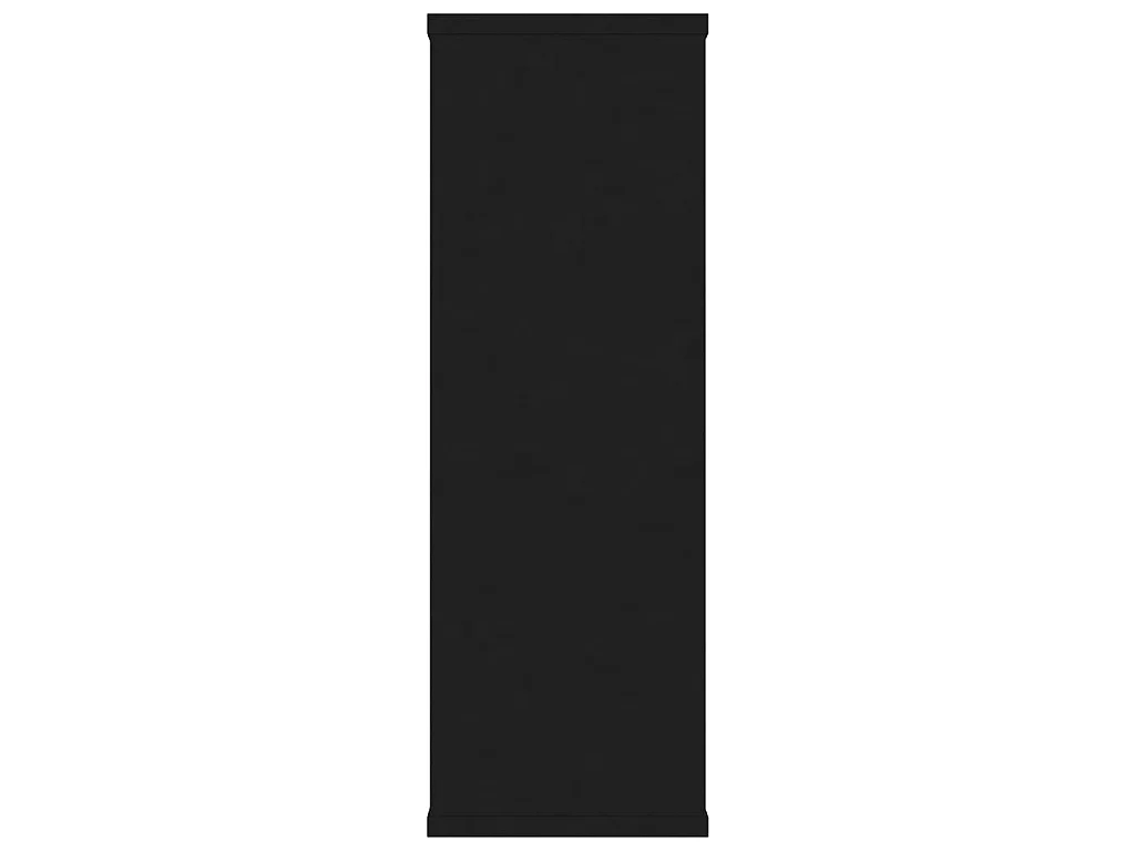 Estantes de pared de madera contrachapada negro 104x20x58,5 cm ES90238