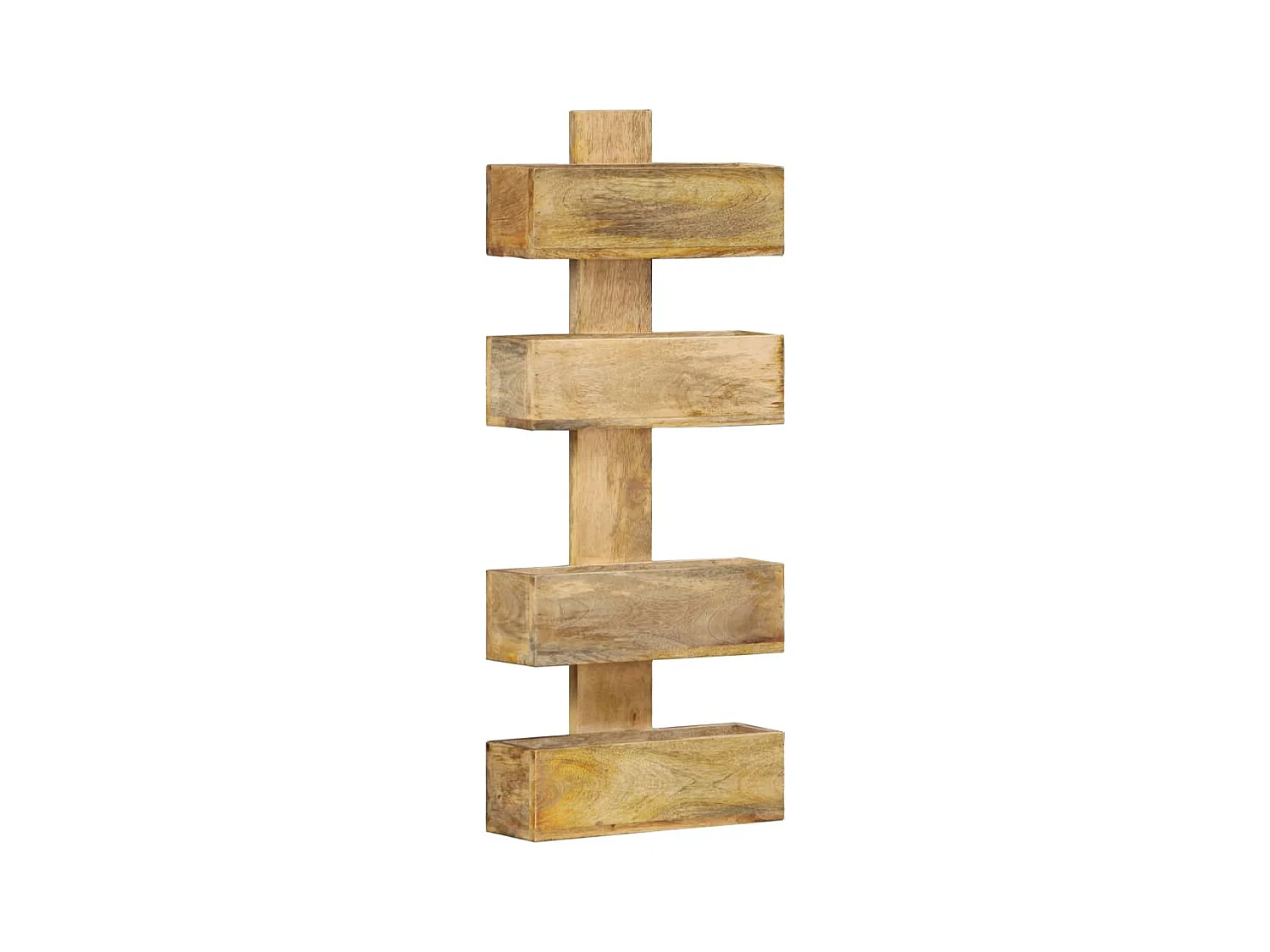 Revistero de pared madera maciza de mango 30x11x72 cm ES94231