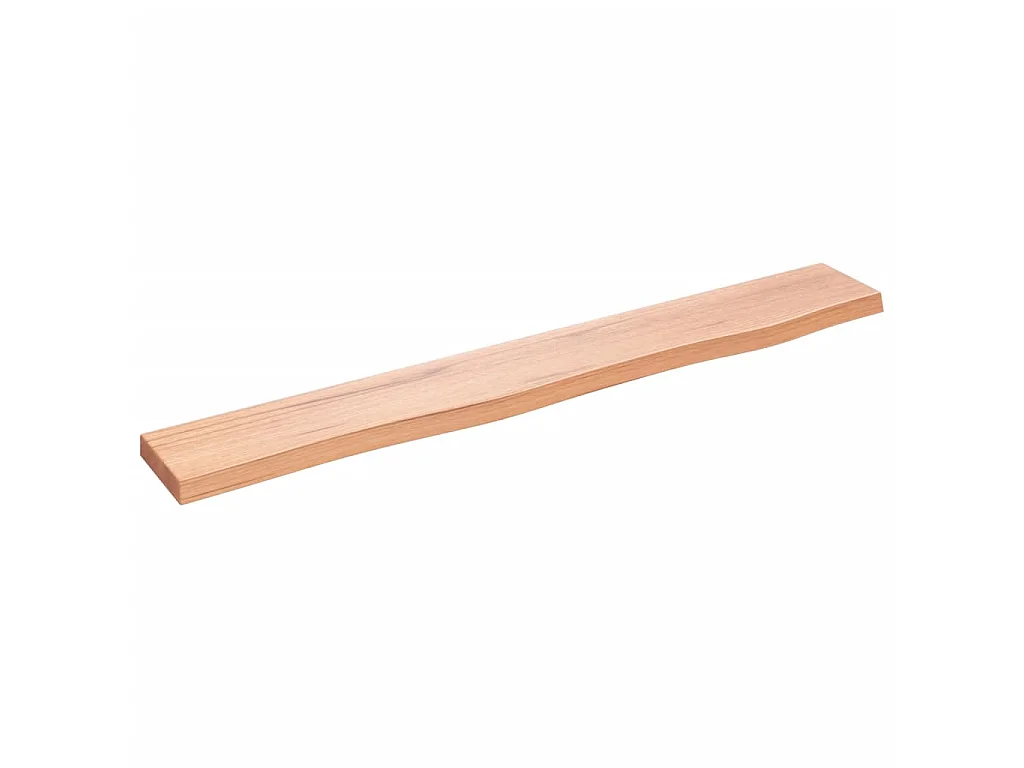 Estante de pared madera de roble tratada marrón claro 80x10x2cm ES609265