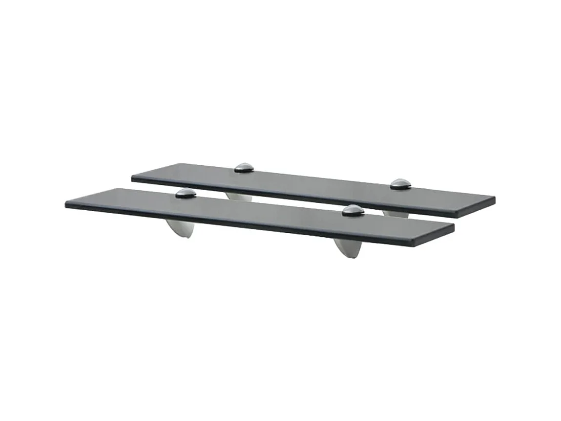 Étagères murales 2 pcs Verre 50x10 cm 8 mm OFR60358 BonneVie Meuble