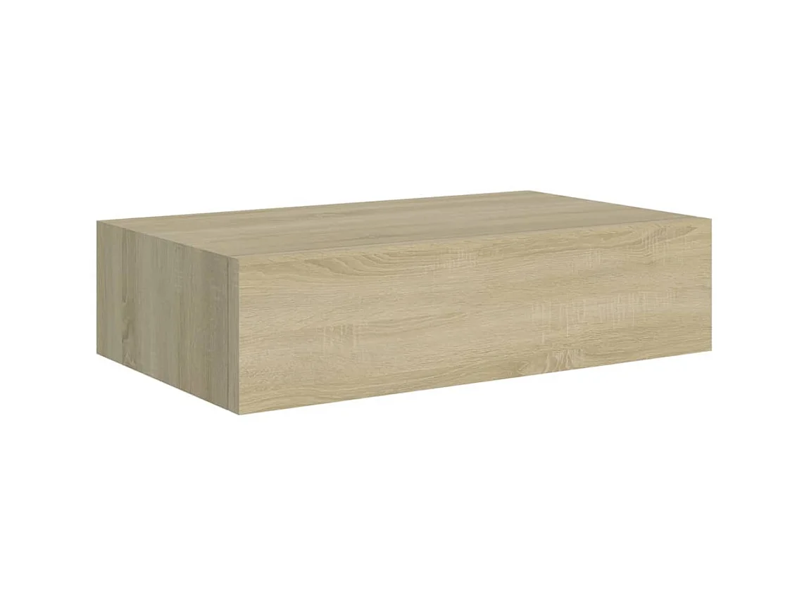 Mensole con Cassetti da Parete Rovere 40x23,5x10 cm in MDF CFW91519