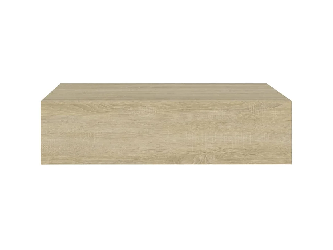 Mensole con Cassetti da Parete Rovere 40x23,5x10 cm in MDF CFW91519