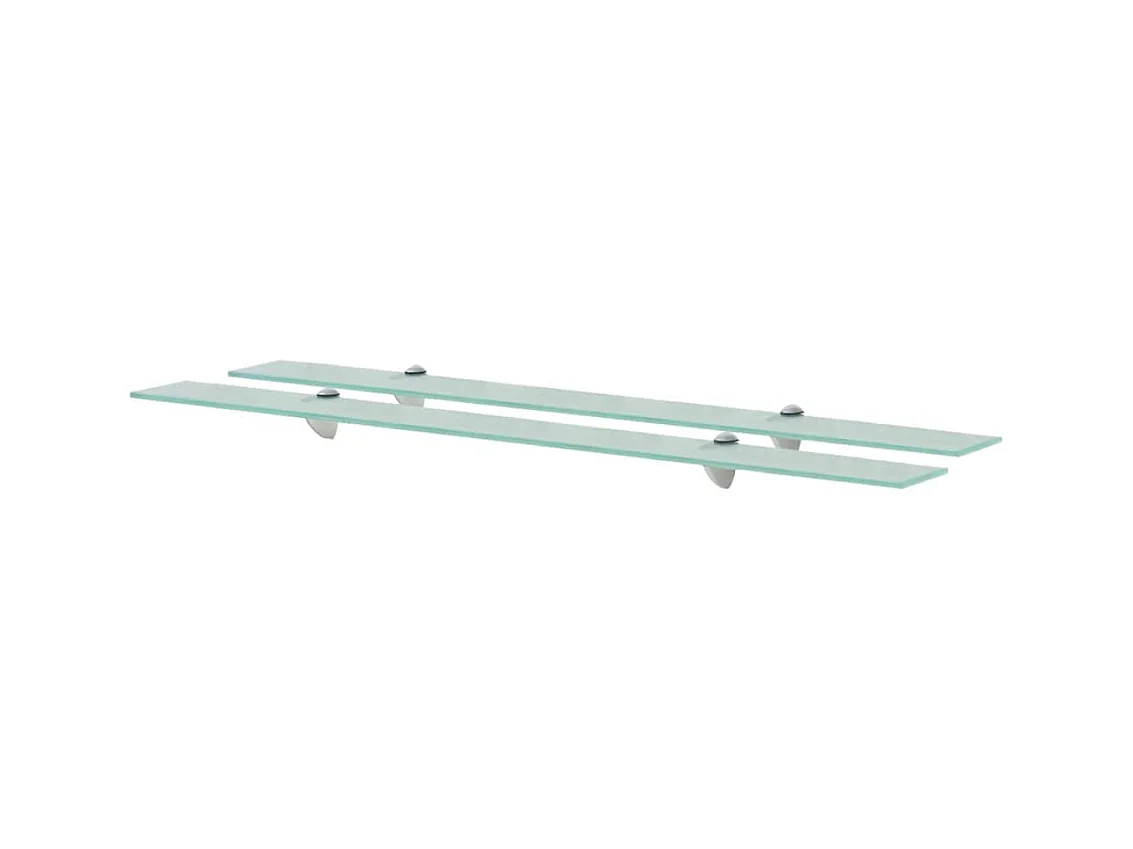 Étagères murales 2 pcs Verre 100 x 20 cm 8 mm OFR63518 BonneVie Meuble