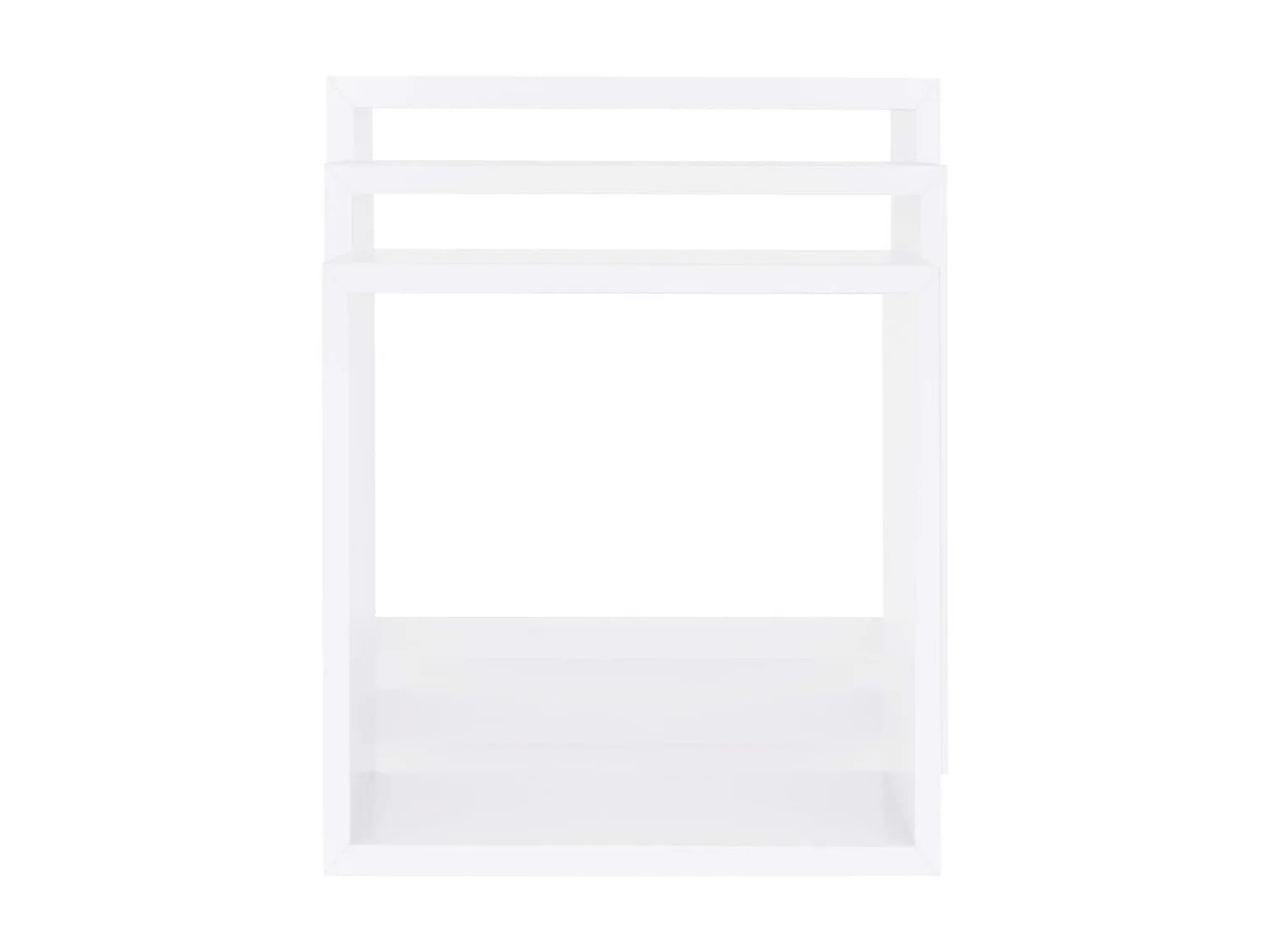 Étagères murales sous forme de cube 3 pcs Blanc MDF OFR39807 BonneVie Meuble