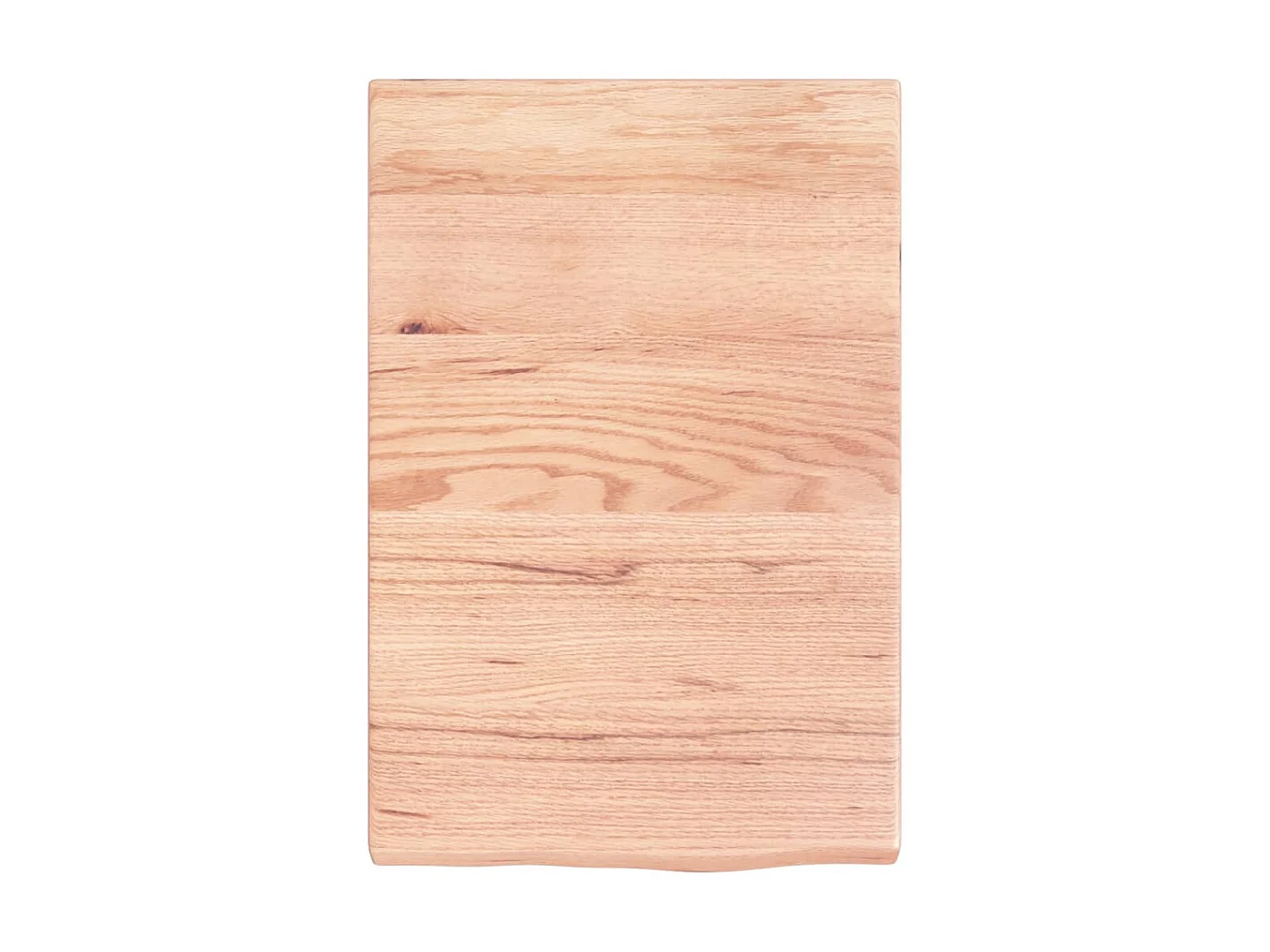 Étagère murale marron clair bois chêne massif traité OFR47446 BonneVie Meuble