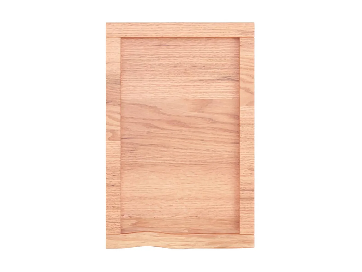 Étagère murale marron clair bois chêne massif traité OFR47446 BonneVie Meuble