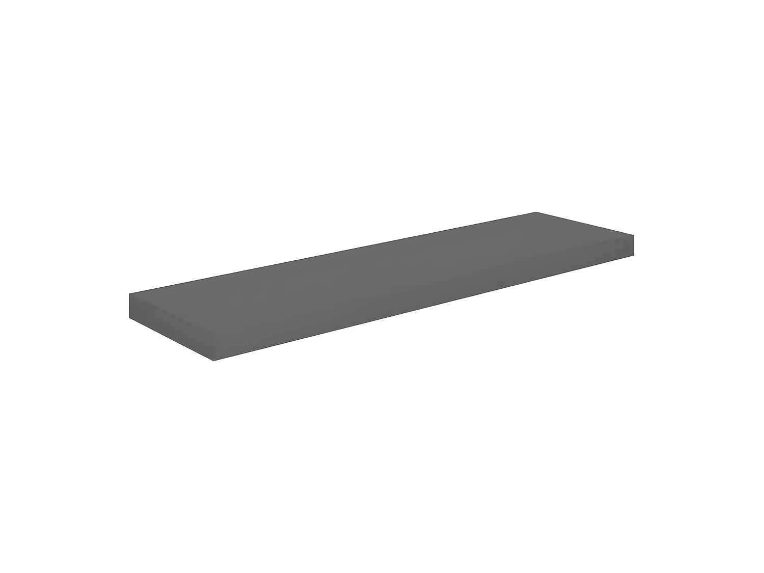 Estantes de pared pared 4 uds MDF gris brillo 90x23,5x3,8 cm ES21857