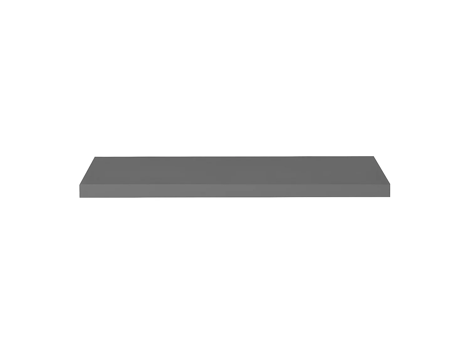 Estantes de pared pared 4 uds MDF gris brillo 90x23,5x3,8 cm ES21857