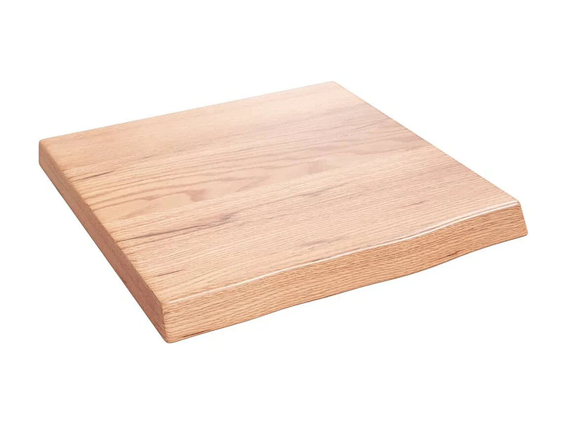 Étagère murale marron clair bois chêne massif traité OFR50482 BonneVie Meuble