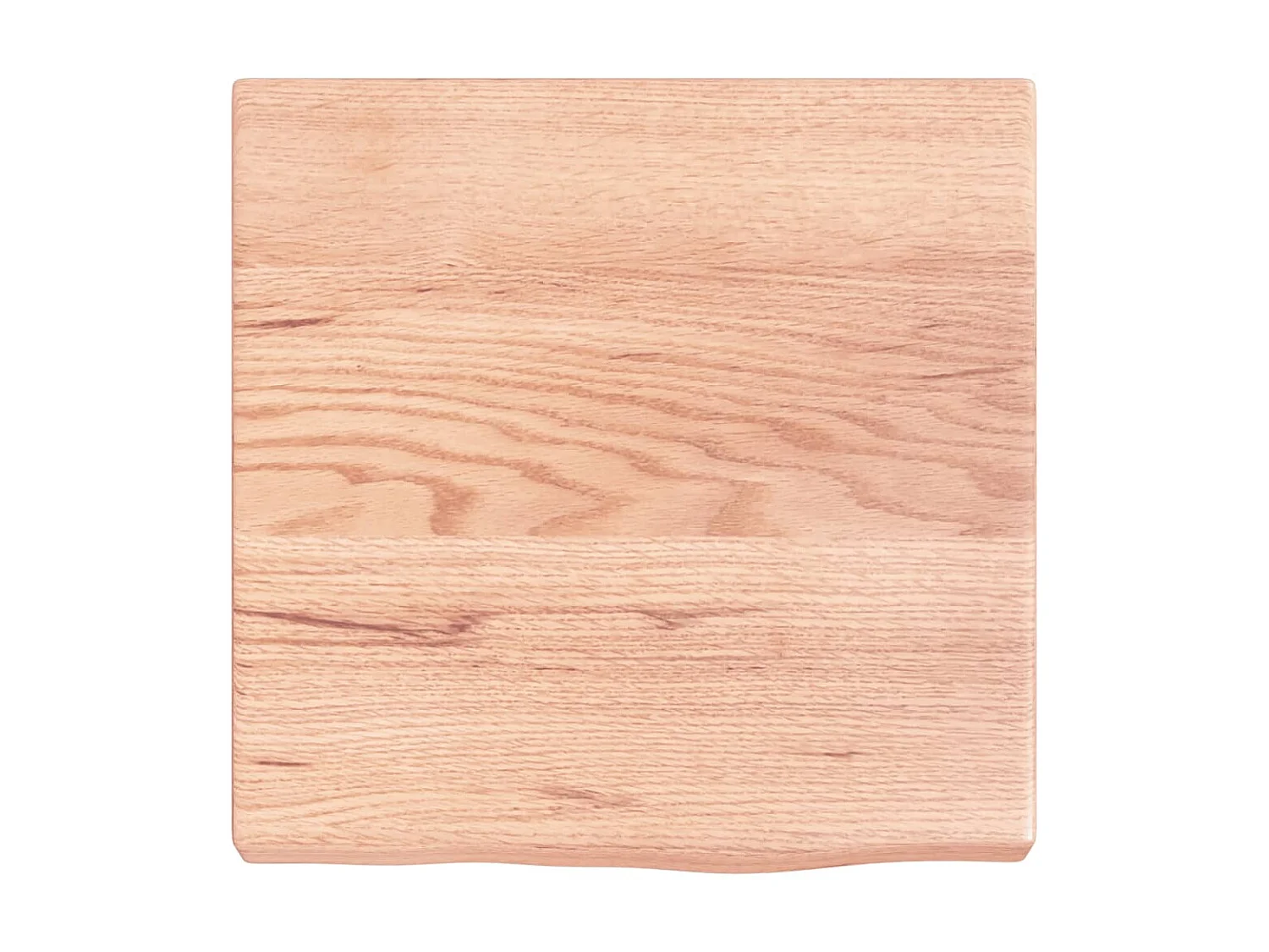 Étagère murale marron clair bois chêne massif traité OFR50482 BonneVie Meuble