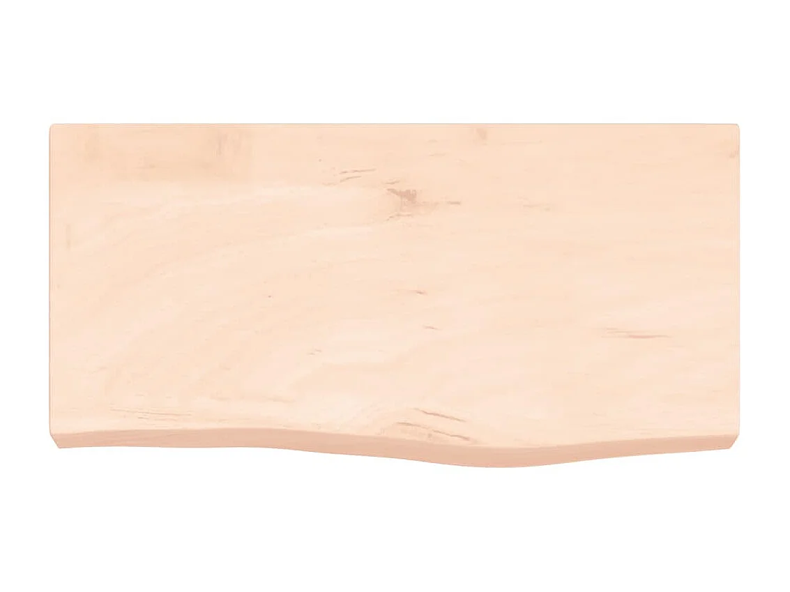 Étagère murale 60x30x(2-6) cm bois de chêne massif non traité OFR48208 BonneVie Meuble
