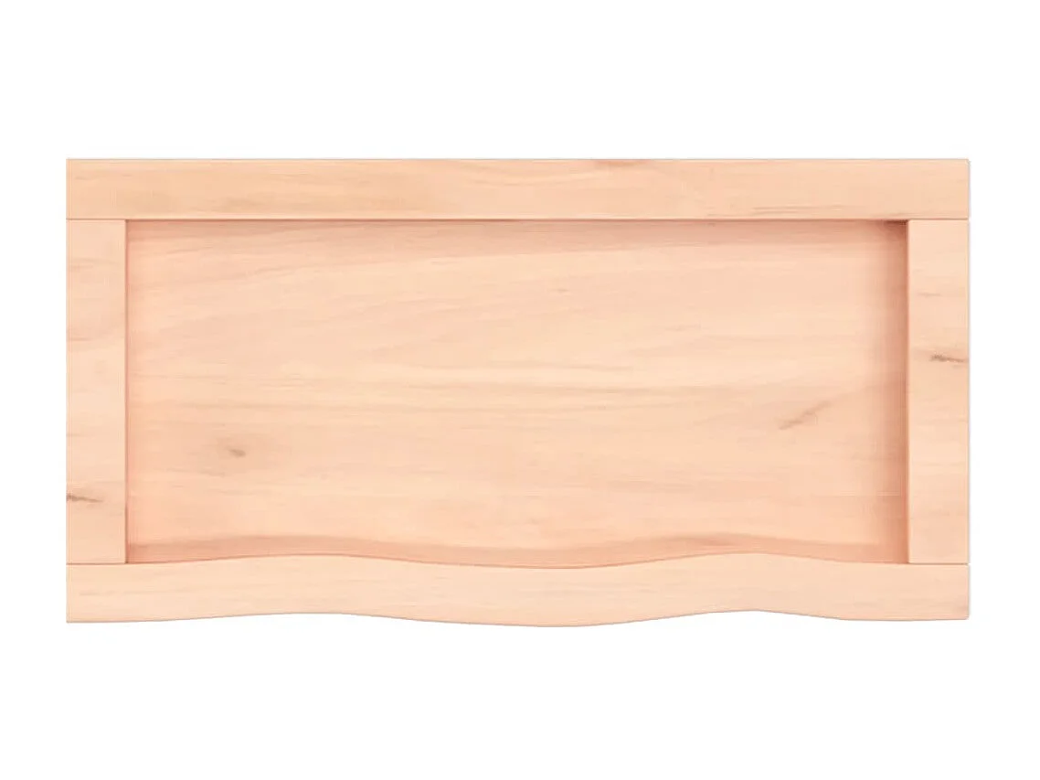 Étagère murale 60x30x(2-6) cm bois de chêne massif non traité OFR48208 BonneVie Meuble