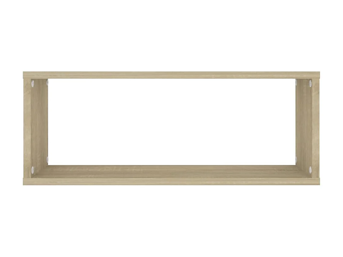 Étagères cube murales 6 pcs Chêne sonoma 60x15x23 cm Aggloméré OFR52306 BonneVie Meuble