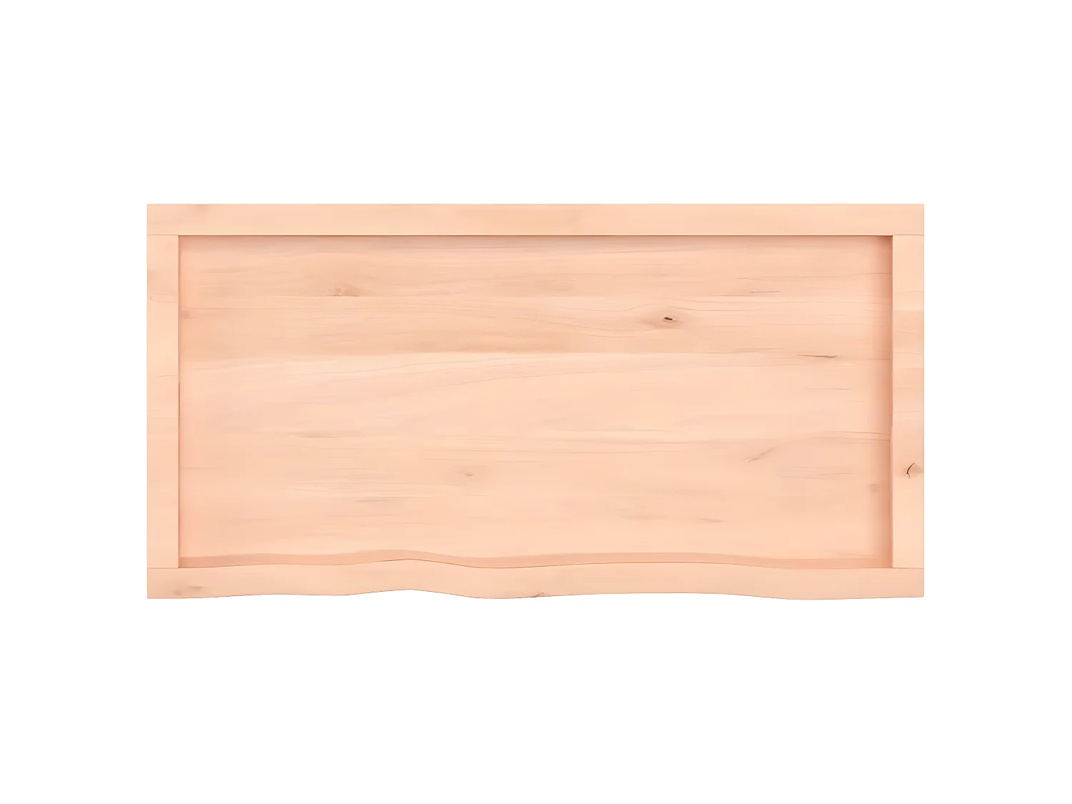 Étagère murale 100x50x(2-6) cm bois de chêne massif non traité OFR74214 BonneVie Meuble