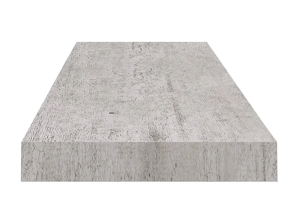 Étagère murale murale Gris béton 80x23,5x3,8 cm MDF OFR94361 BonneVie Meuble