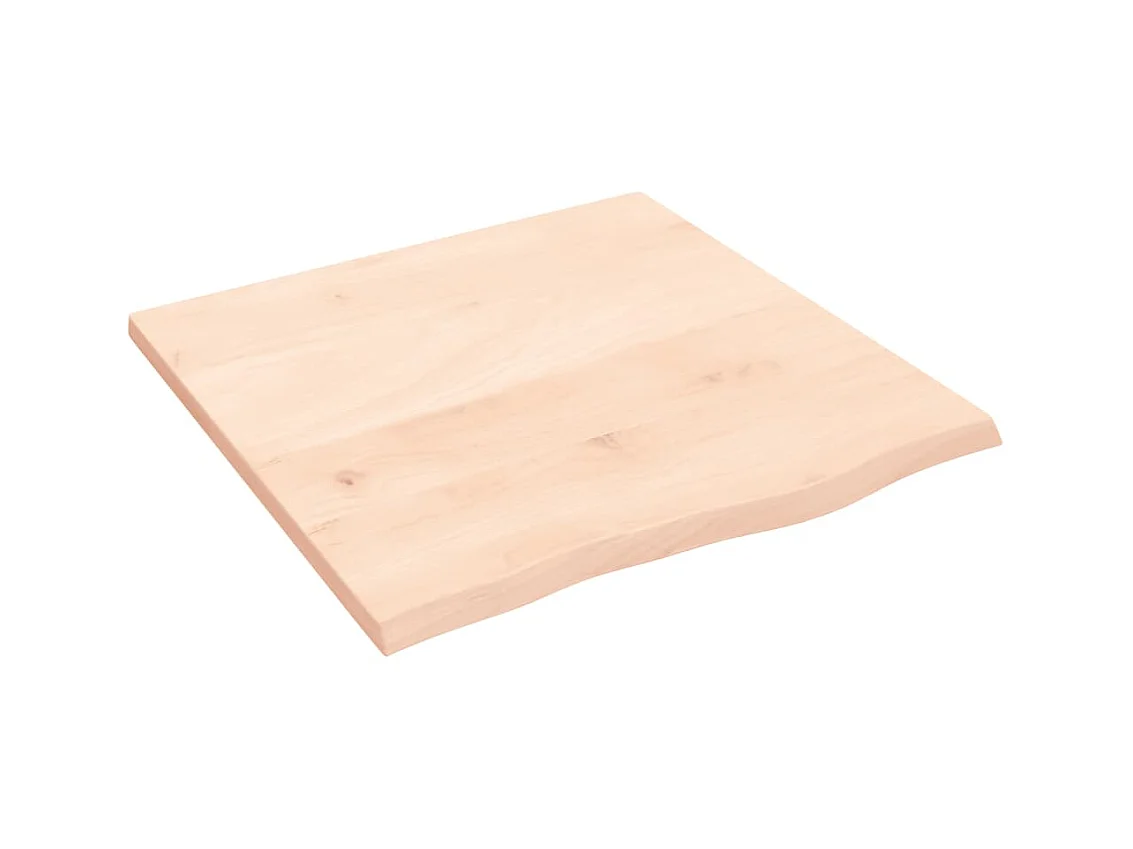 Étagère murale 60x60x2 cm bois de chêne massif non traité OFR23636 BonneVie Meuble