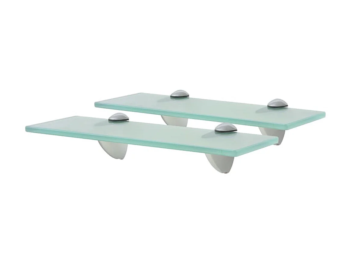 Schappen zwevend 2 st 30x20 cm 8 mm glas NL991497