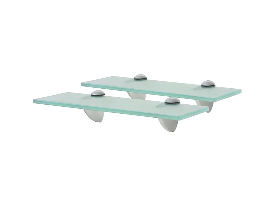 Étagères murales 2 pcs Verre 30x20 cm 8 mm OFR31286 BonneVie Meuble