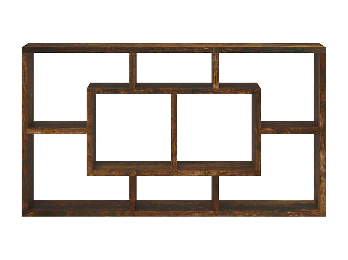 Étagère murale 8 compartiments Chêne fumé OFR84770 BonneVie Meuble