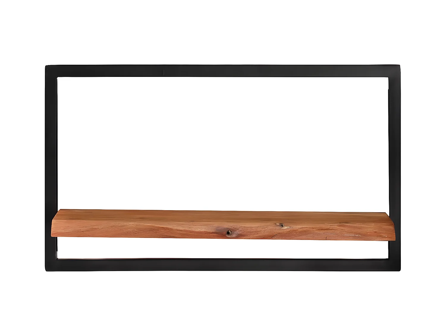 2 pcs Étagères murales 60x25x35 cm Bois d'acacia et acier SDD88313 BonneVie Meuble