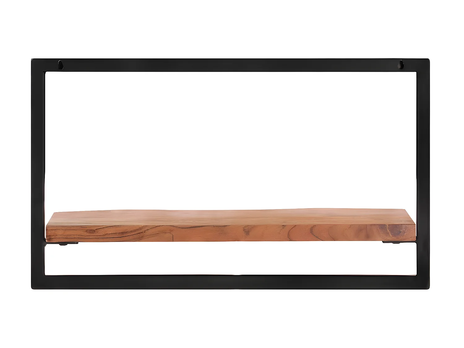 2 pcs Étagères murales 60x25x35 cm Bois d'acacia et acier SDD88313 BonneVie Meuble