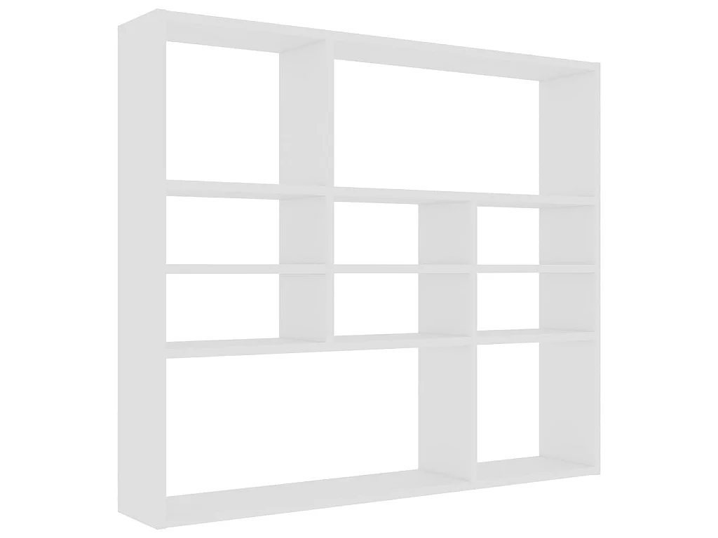 Étagère murale Blanc 90x16x78 cm Aggloméré OFR73214 BonneVie Meuble