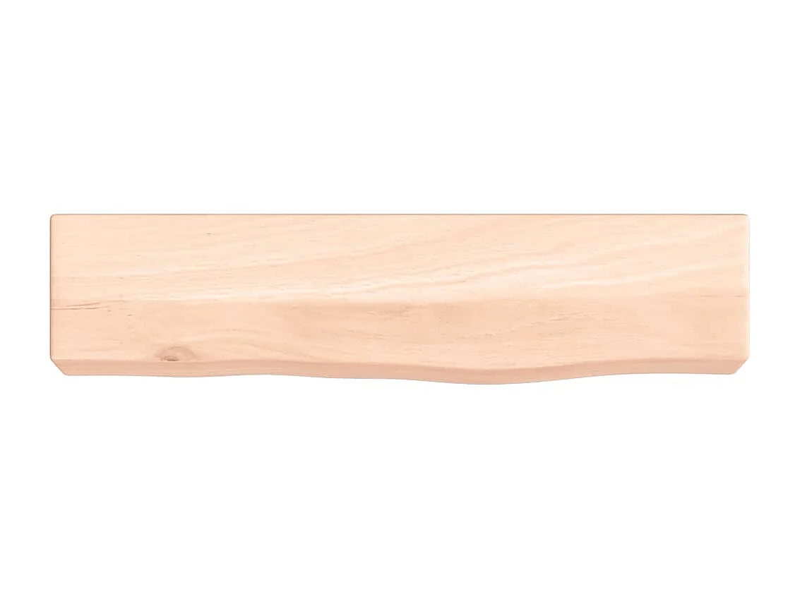 Wandschap 40x10x6 cm onbehandeld massief eikenhout NL918140