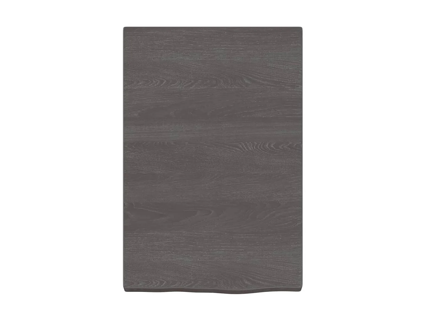 Étagère murale marron foncé bois chêne massif traité OFR36427 BonneVie Meuble