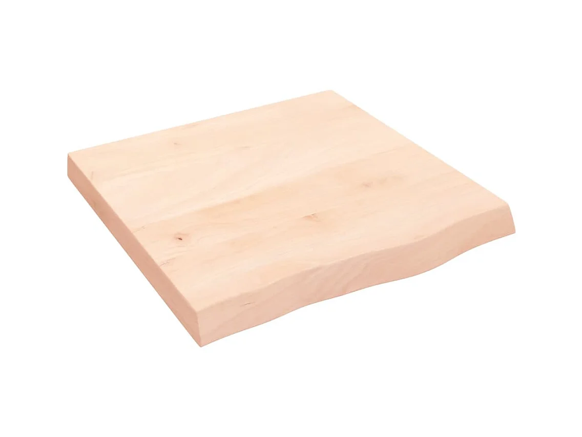 Étagère murale 60x60x(2-6) cm bois de chêne massif non traité OFR40772 BonneVie Meuble