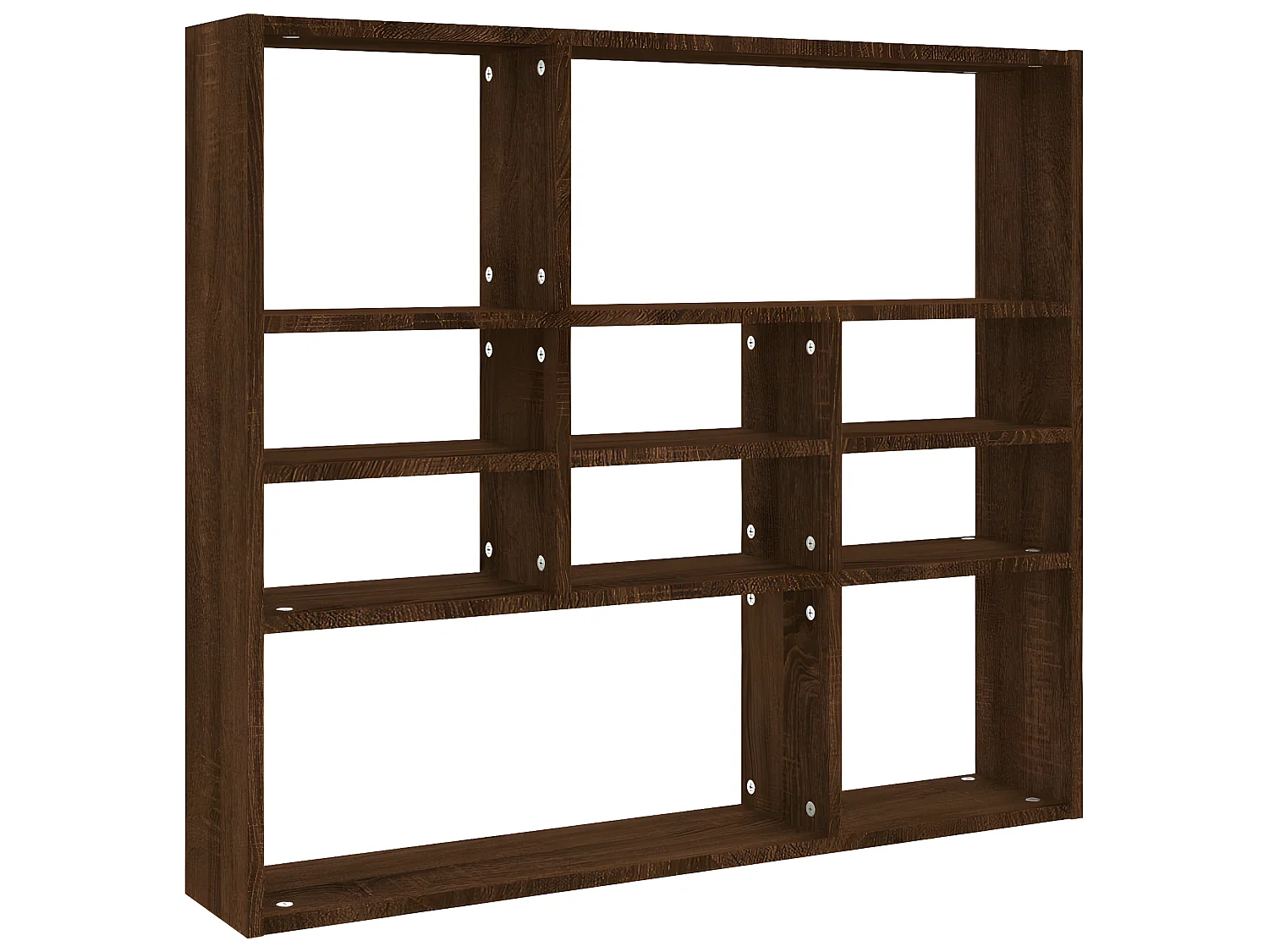 Estantería de pared madera ingeniería roble marrón 90x16x78 cm ES79114