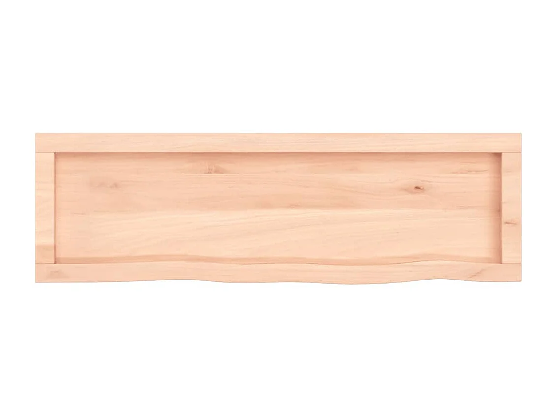 Étagère murale 100x30x(2-4) cm bois de chêne massif non traité OFR96338 BonneVie Meuble