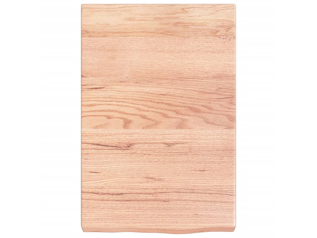 Wandschap 40x60x(2-6) cm behandeld massief eikenhout lichtbruin NL495704