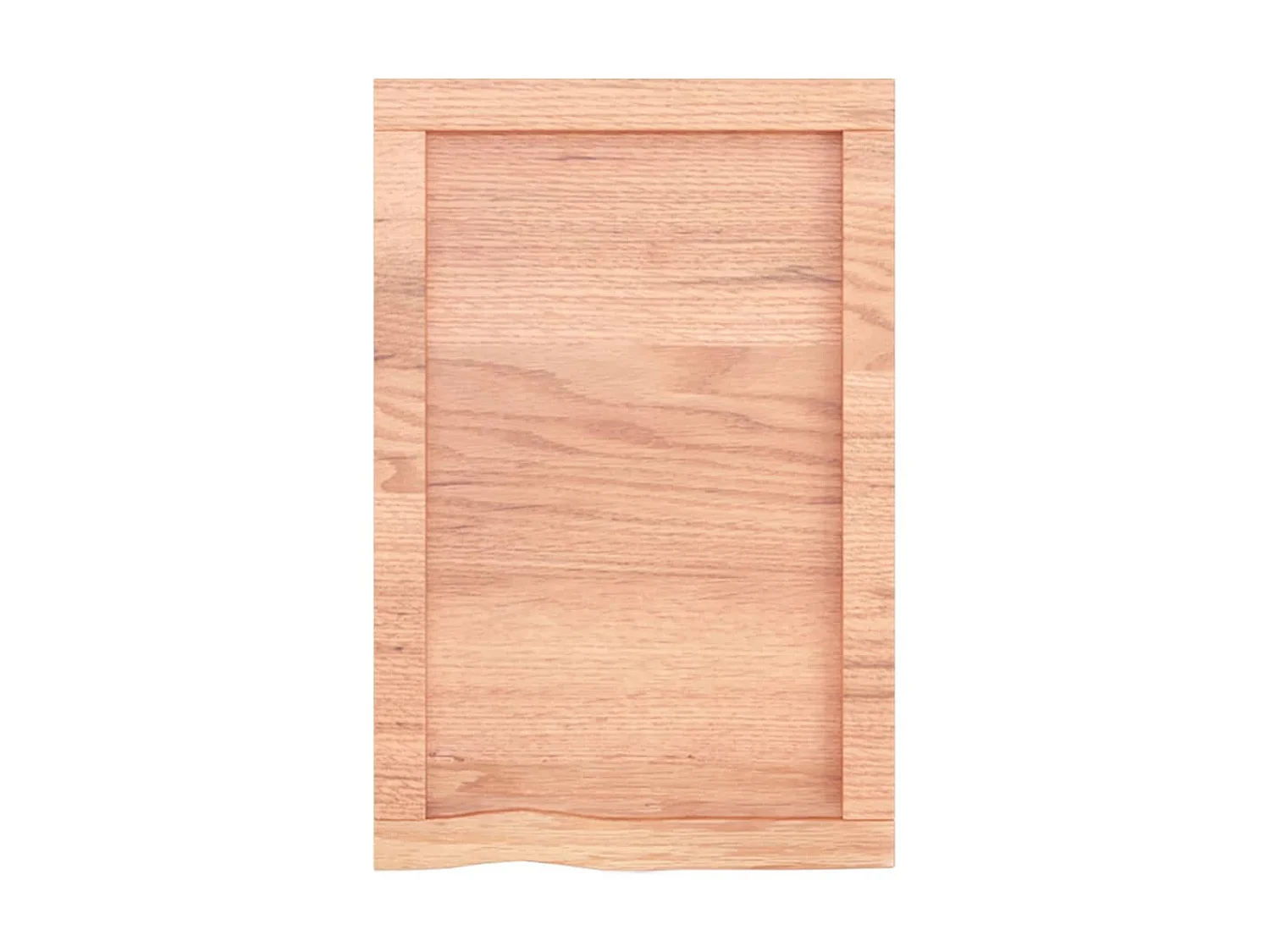 Wandschap 40x60x(2-6) cm behandeld massief eikenhout lichtbruin NL495704