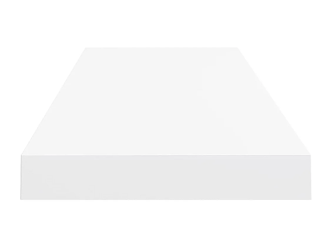 Étagère murale murale blanc 80x23,5x3,8 cm MDF OFR61798 BonneVie Meuble