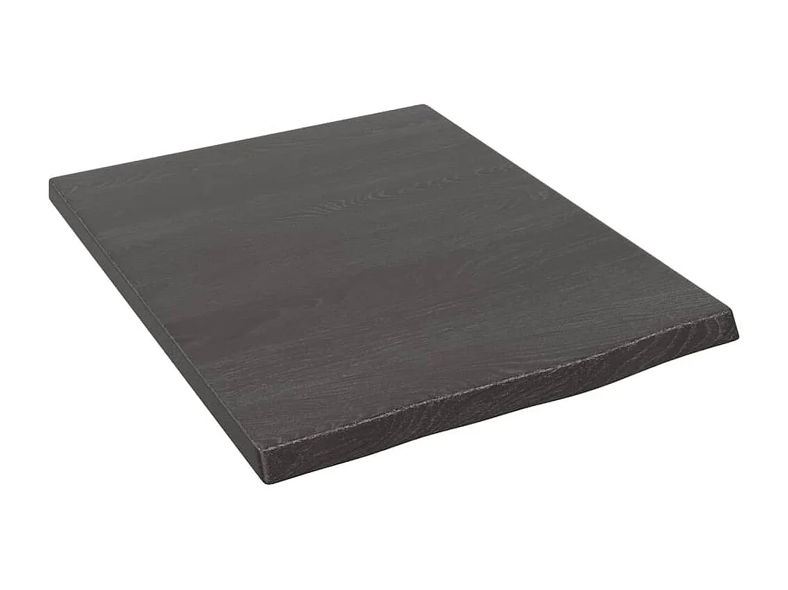 Étagère murale marron foncé 40x50x2 cm bois chêne massif traité OFR35449 BonneVie Meuble