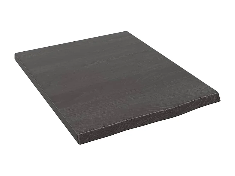 Étagère murale marron foncé 40x50x2 cm bois chêne massif traité OFR35449 BonneVie Meuble