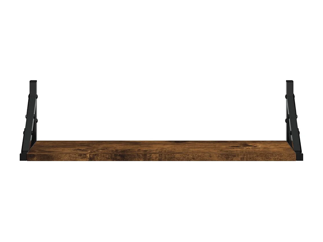 Étagères murales 2 pcs chêne fumé 60x15x15,5 cm OFR48831 BonneVie Meuble