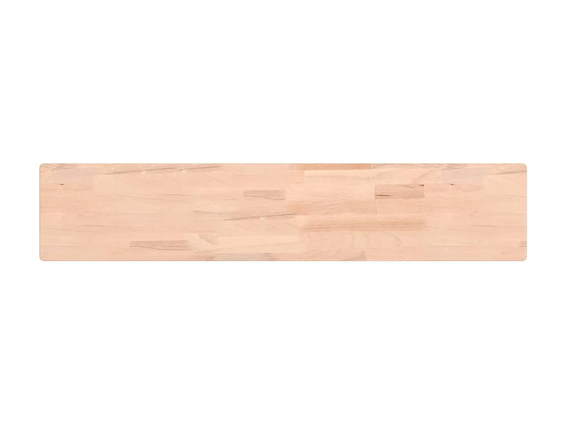 Estante de pared madera maciza de haya 100x20x4 cm ES33321
