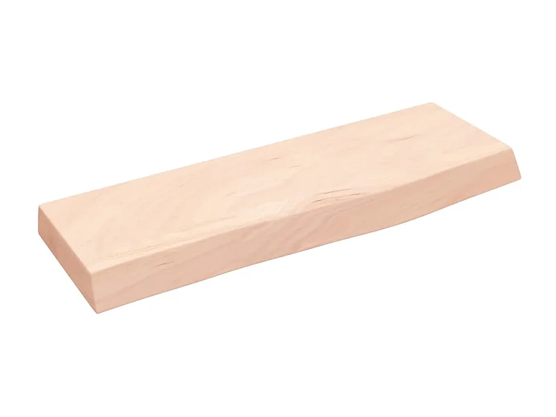 Étagère murale 60x20x4 cm bois de chêne massif non traité SDD29357 BonneVie Meuble