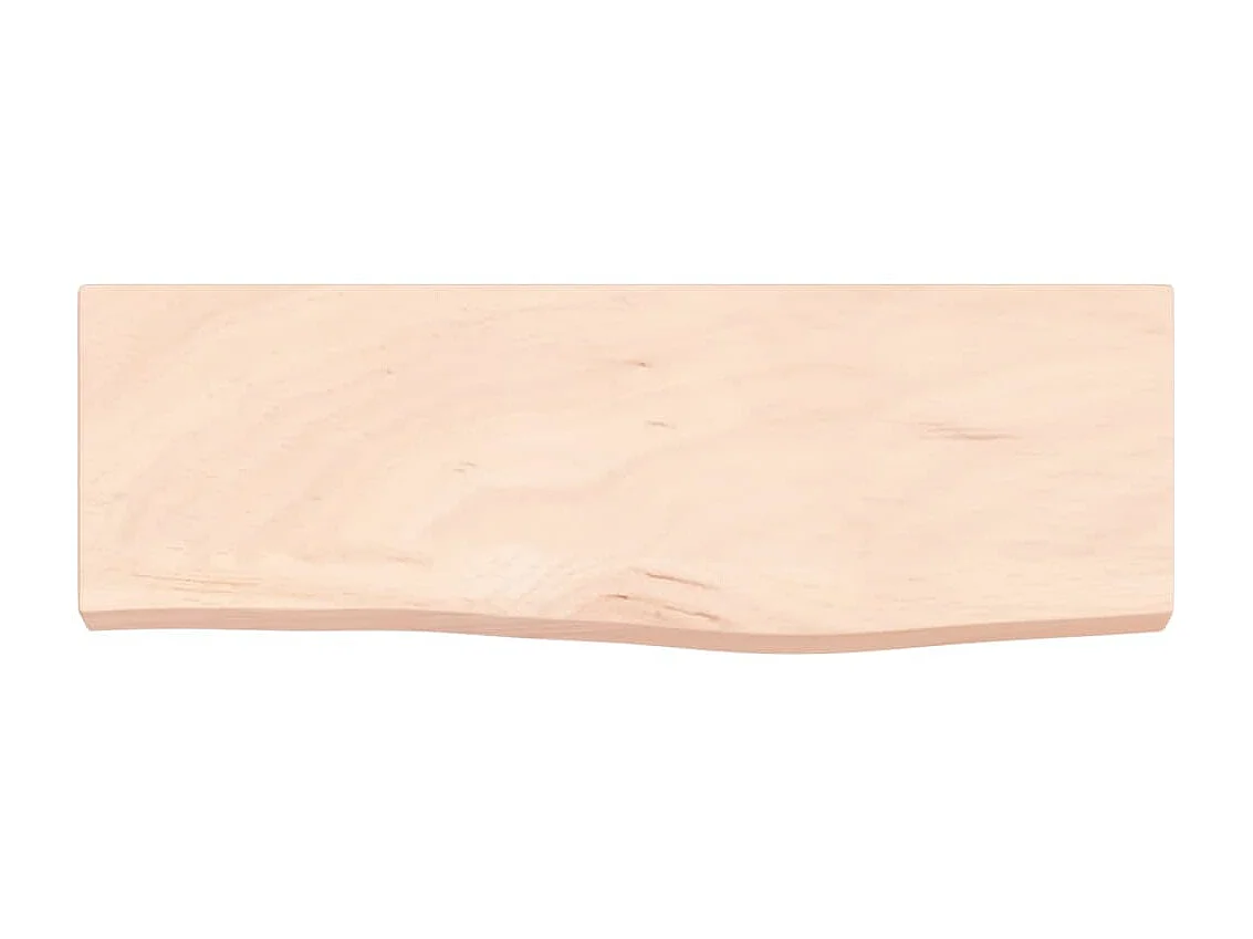 Étagère murale 60x20x4 cm bois de chêne massif non traité SDD29357 BonneVie Meuble