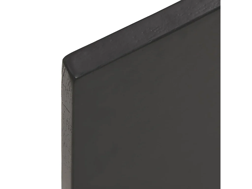 Étagère murale marron foncé 60x20x2 cm bois chêne massif traité OFR15303 BonneVie Meuble