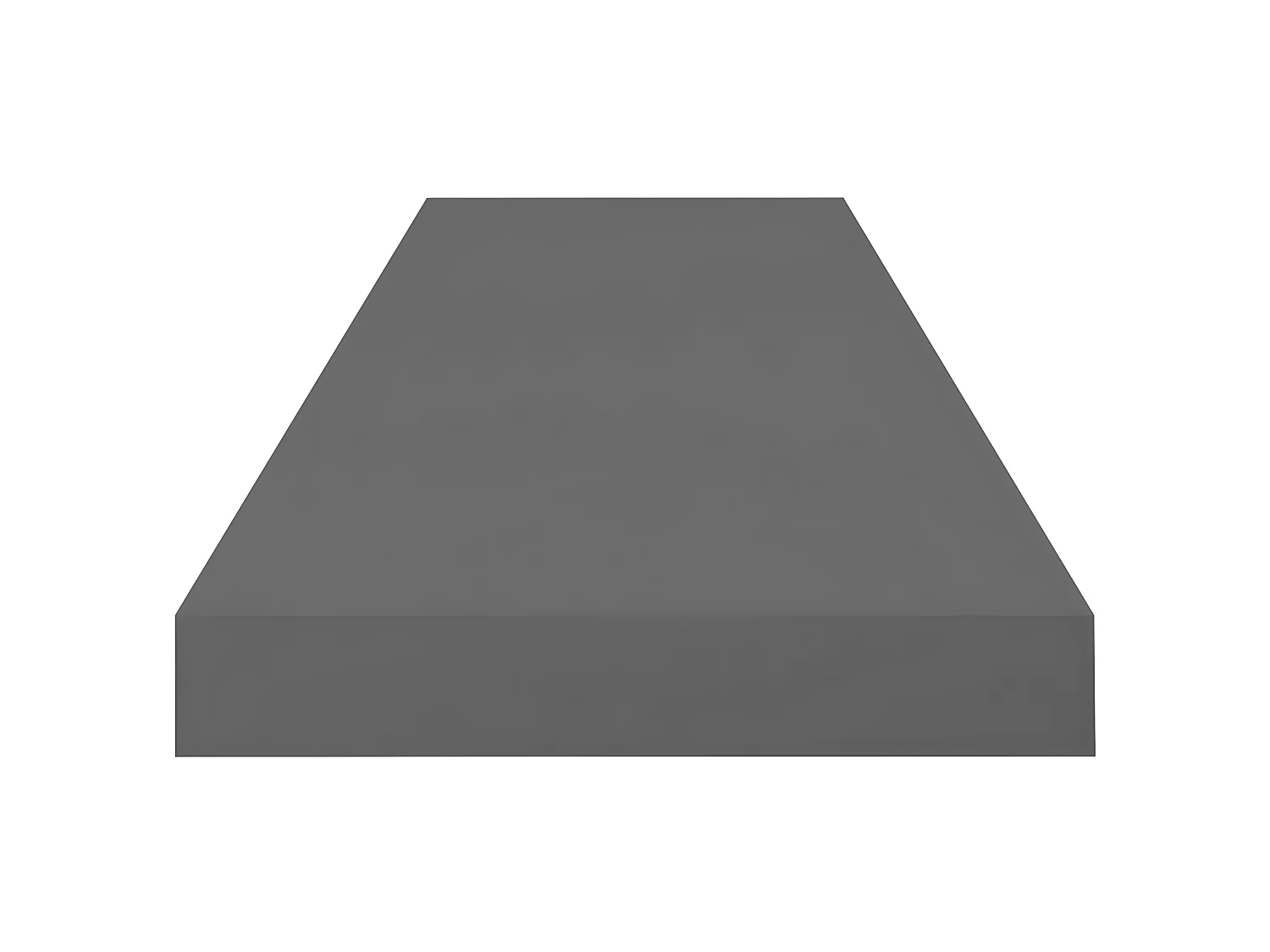 Étagère murale murale 2 pcs Gris brillant 80x23,5x3,8 cm MDF OFR96941 BonneVie Meuble